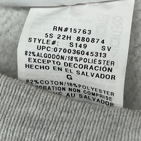 CHAMPION Reverse Weave Sweatshirt L INDEED Embossed Gray - Picture 12 of 15